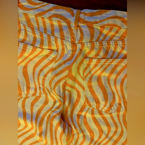 Zara High Rise Wide leg Printed pants in size 4 NWOT - Picture 5 of 9